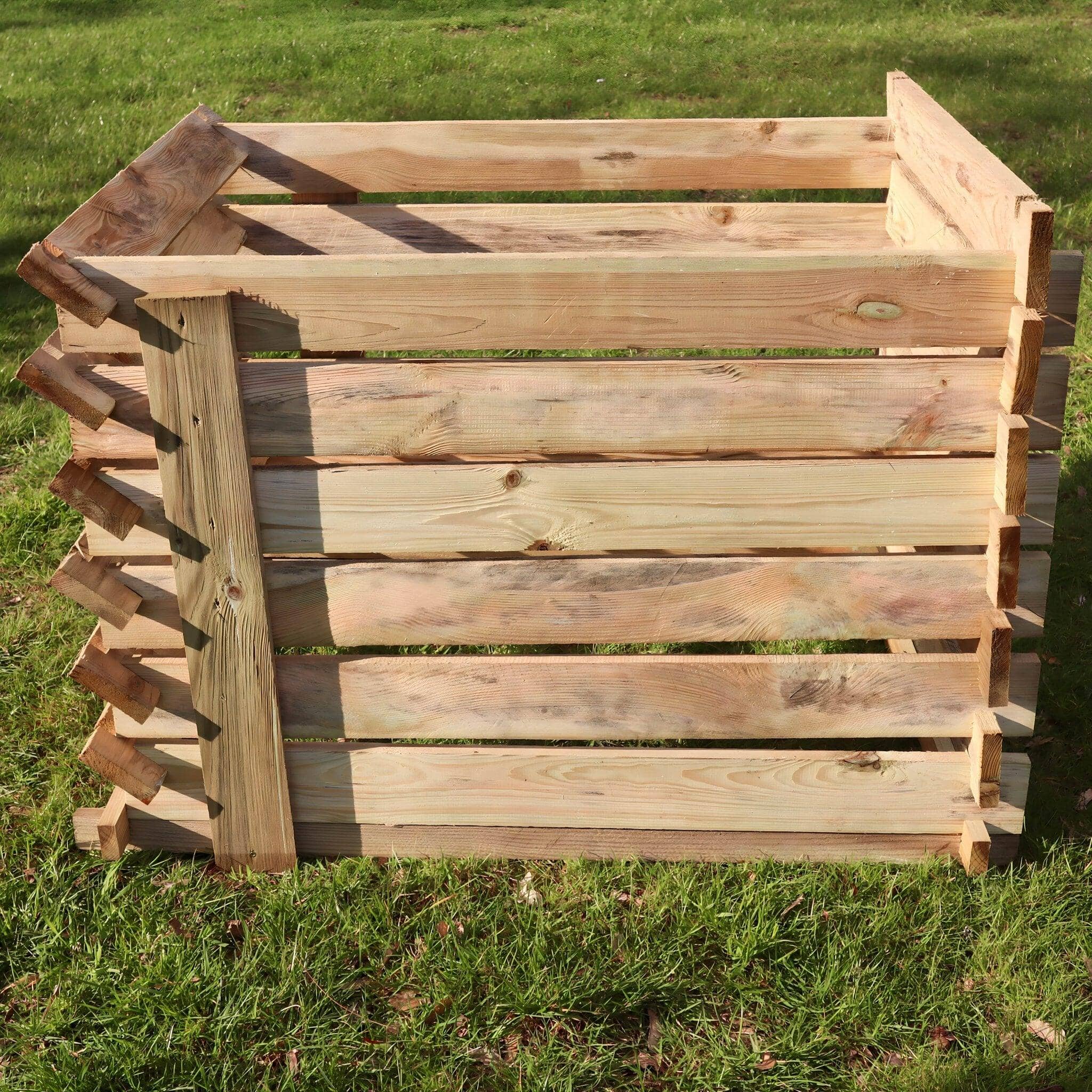 897 Litre Easy Fill Wooden Compost Bin – Extra Large Pressure-Treated Pine